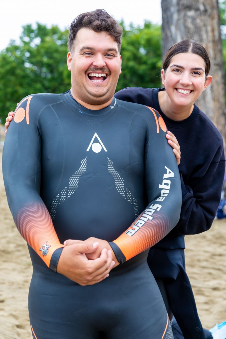 <who>Photo Credit: NowMedia/Gord Goble</who> Scene from 2024 Across the Lake Swim: Kalamalka Lake