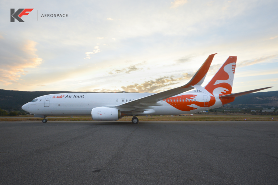 </who>The Air Inuit Boeing 737-800 Combi Conversion is half cargo-half passenger jet.