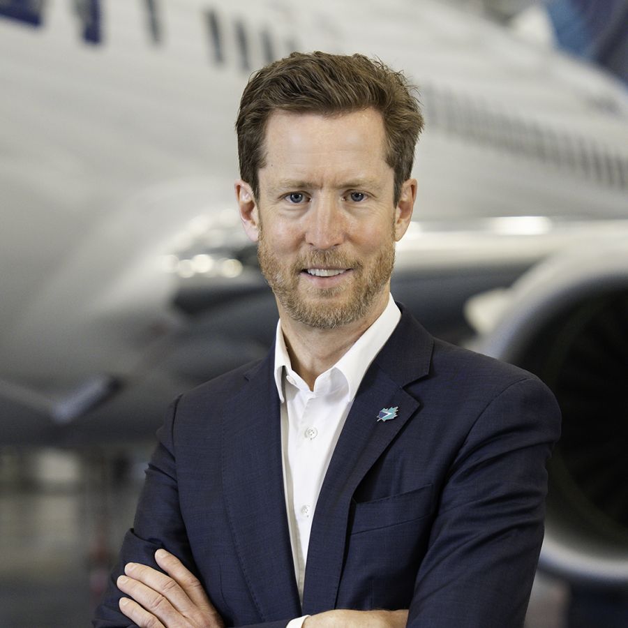 <who>Photo credit: WestJet</who> Alexis von Hoensbroech is WestJet's CEO.