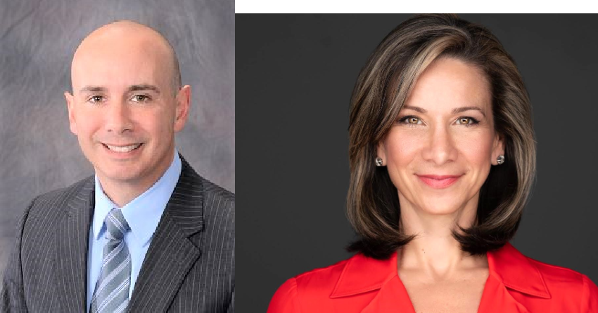 <who>Photo credits: Kelowna Chamber of Commerce</who>George Greenwood is the CEO of the Kelowna Chamber of Commerce and Maryse Harvey is the president.