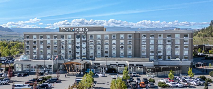 <who>Photo credit: Argus Properties</who>The newly expanded, 175-room Four Points by Sheraton across from Kelowna airport is in the Argus portfolio.