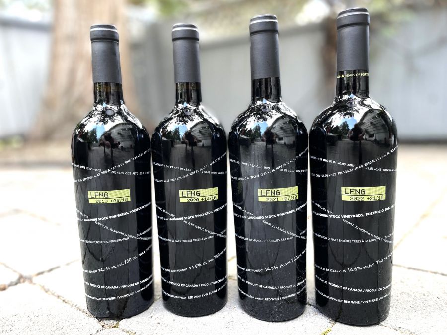 </who>The 2019, 2020, 2021 and 2022 vintages of Portfolio from Laughing Stock Winery on the Naramata Bench.