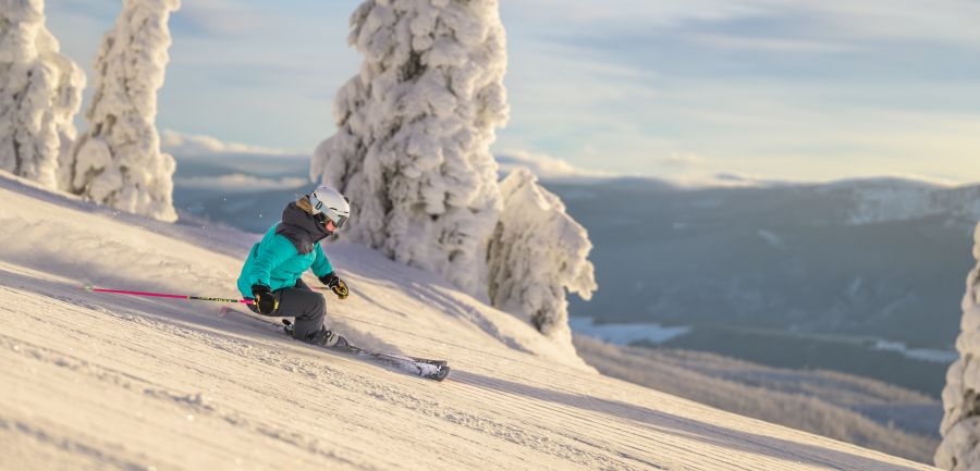 <who>Photo credit: Big White</who>Renee Seaman is a ski instructor and ambassador at Big White. 