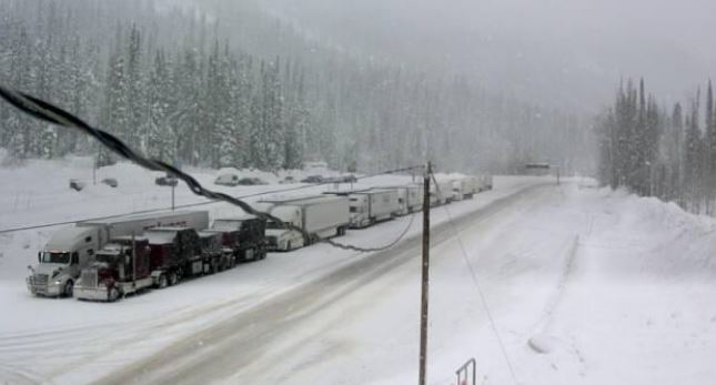 <who>Photo credit: DriveBC</who>Rogers Pass was subject to one of Environment Canada's new hazardous 'yellow-snowfall' warnings on Friday.