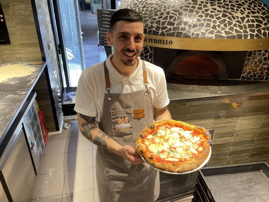 </who>Savio with the finished product.