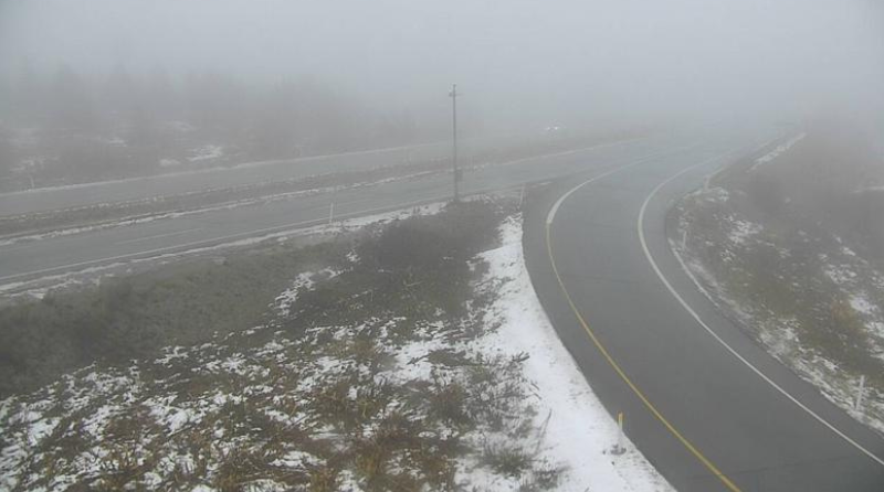 <who> Photo Credit: DriveBC</who> Brenda Mine Hwy 97C camera Saturday morning.