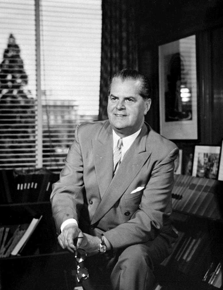 <who>Photo credit: BC Legislature</who>W.A.C. Bennett (1900-79) was the Kelowna MLA and BC's longest-serving premier, 1952-72.