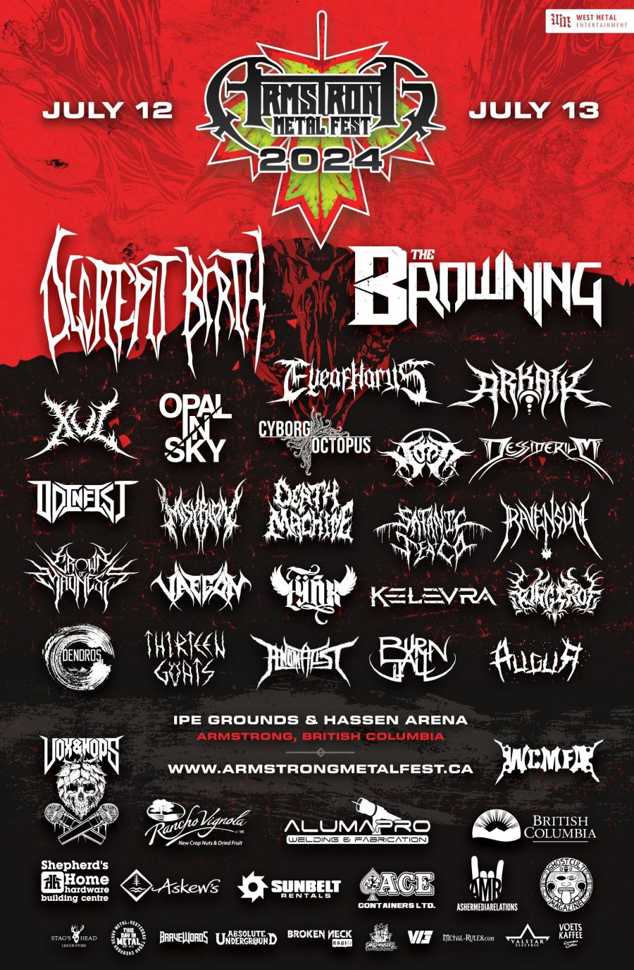 Armstrong MetalFest unveils 2024 lineup