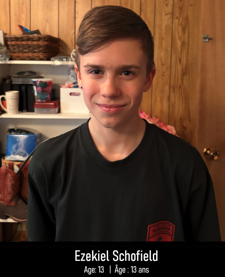 <who> Photo credit: RCMP </who> Ezekiel Schofield.