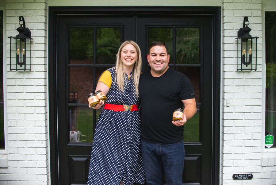 <who>Photo Credit: Rad Relish Co./Facebook</who>Kyla King and Garrett Millsap co-founded Rad Relish Co. in 2021.
