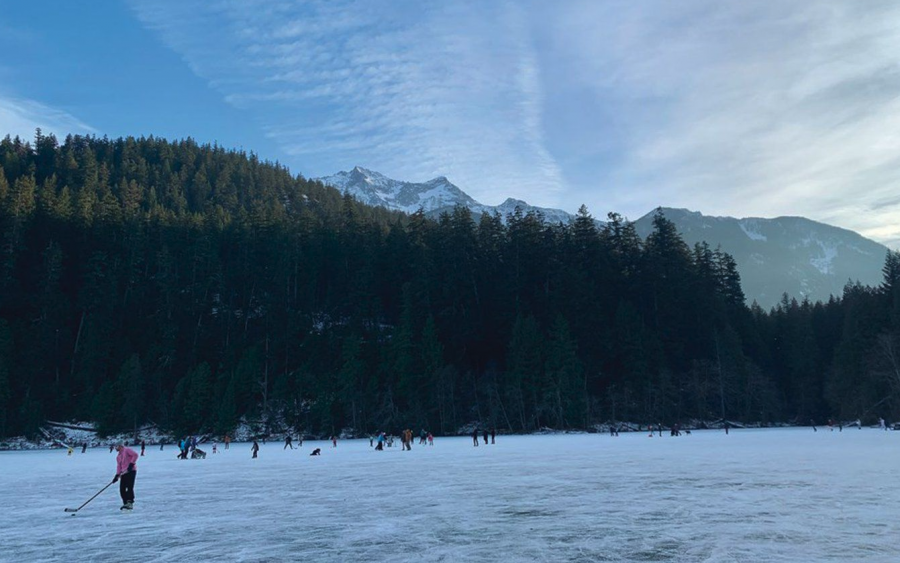 <who> Photo credit: Luke Faulks/Local Journalism Initiative Reporter/Submitted </who> The RCMP is urging locals to consider the risk of skating in unpredictable conditions.