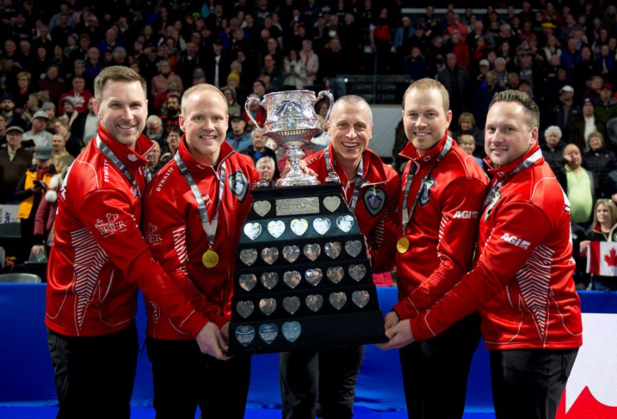 <who>Photo Credit: Curling Canada</who>Team Gushue won the 2024 Montana's Brier in Regina.