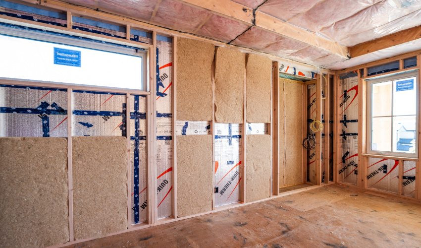 </who>Hemp insulation in the walls.