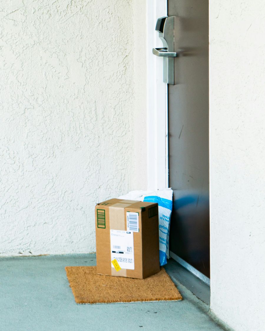 <who>Photo credit: Osana Melis on Unsplash</who>Packages just sitting at your front door are ripe for porch pirates.