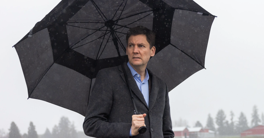 <who> Photo credit: Government of British Columbia </who> Premier David Eby.