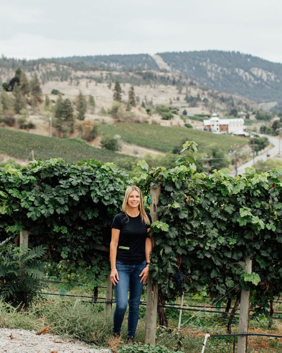 <who>Photo Credit: Laughing Stock Vineyards/Facebook</who>Sandy Leier is the winemaker at Laughing Stock Vineyards on the Naramata Bench.