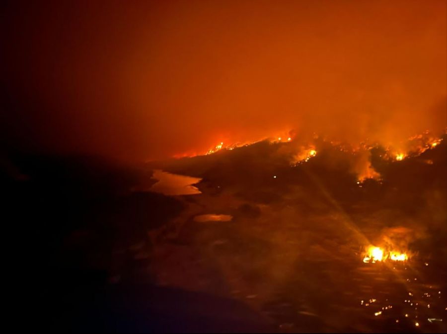 <who>Photo Credit: BC Wildfire Service</who>The Shetland Creek wildfire
