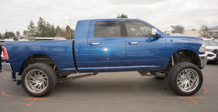 <who>Photo Credit: Canadian Press</who>The woman's modified truck.