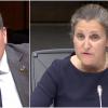 Chrystia Freeland grilled by Dan Albas over BC Ferries' $1B loan for Chinese ships