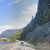 Semi struck by falling boulder on Hwy 1 near Revelstoke