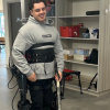 'I forgot how tall I was': Injured Bronco Ryan Straschnitzki walks using exoskeleton