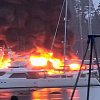 Powerful blaze at BC marina destroys 3 yachts