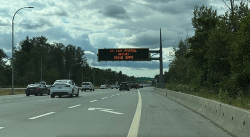 BC driver loses car after ignoring highway warning sign, speeding and using a cell phone