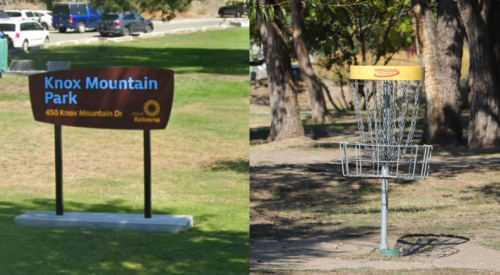 Knox Mountain Park open but disc golf course closed during water main project