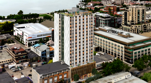 18-storey mass timber building proposed for downtown Kelowna has 221 units, 48 parking stalls