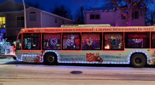 Santa Bus rolls back into the Central Okanagan for its 23rd year of collecting donations