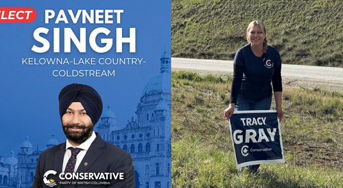 UPDATE: BC Conservatives pick Pavneet Singh over Tracy Gray to run in Kelowna-area riding
