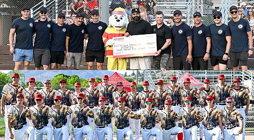Falcons fall to Riverhawks, but local firefighters win with $7,500 donation