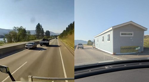 Transport company sheds light on apparent road rage incident that led to house on Hwy 97