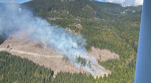 UPDATE: Wildfire northeast of Squamish listed as under control